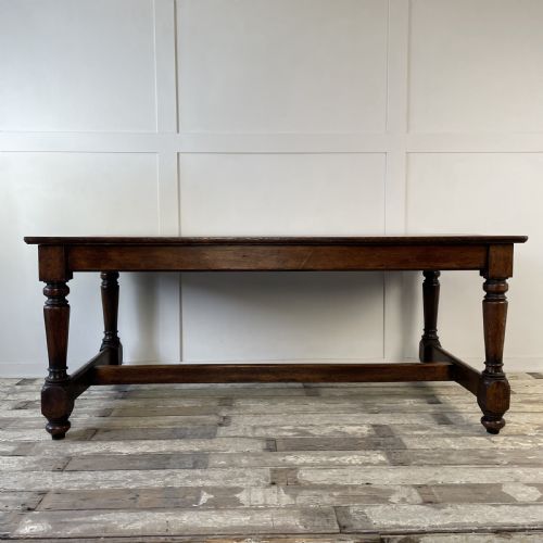 EARLY 20TH C OAK REFECTORY TABLE - ADDITIONAL PHOTO 1