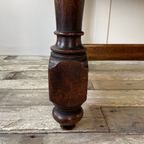 EARLY 20TH C OAK REFECTORY TABLE - ADDITIONAL PHOTO 2