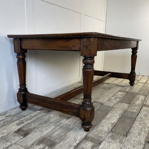 EARLY 20TH C OAK REFECTORY TABLE - ADDITIONAL PHOTO 5