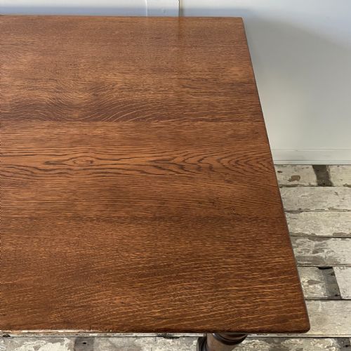 EARLY 20TH C OAK REFECTORY TABLE - ADDITIONAL PHOTO 8