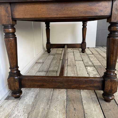 EARLY 20TH C OAK REFECTORY TABLE - ADDITIONAL PHOTO 10