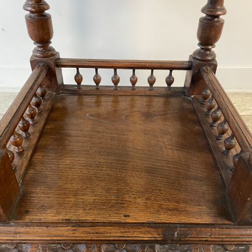 FRENCH OAK AND MARBLE POT CUPBOARD C1900 - ADDITIONAL PHOTO 8