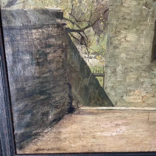 WALTER DENDY SADLER OIL ON CANVAS HADDON HALL 1885 - ADDITIONAL PHOTO 4