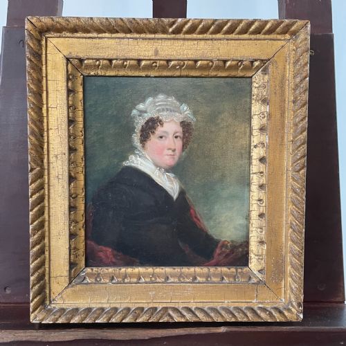 georgian portrait oil on board - CATEGORY: ANTIQUE ART - DATED GEORGIAN