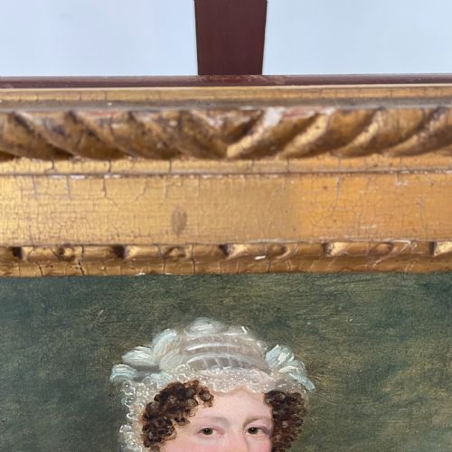 GEORGIAN PORTRAIT OIL ON BOARD - ADDITIONAL PHOTO 3