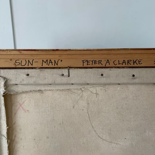 OIL ON CANVAS PETER A CLARKE SUNMAN 1950'S - ADDITIONAL PHOTO 7