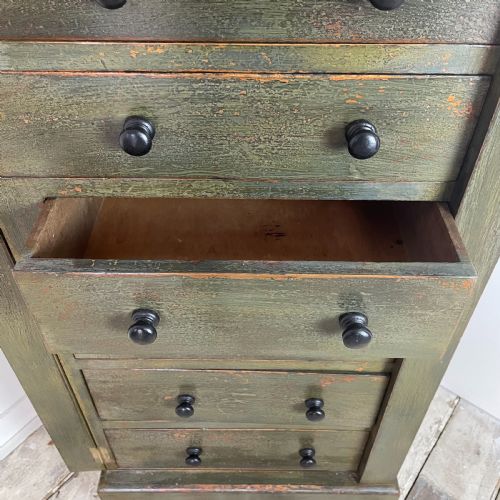 VICTORIAN WELLINGTON CHEST OF DRAWERS - ADDITIONAL PHOTO 7
