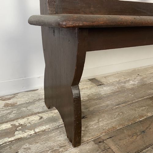 EARLY 20TH C PITCH PINE BENCH - ADDITIONAL PHOTO 3