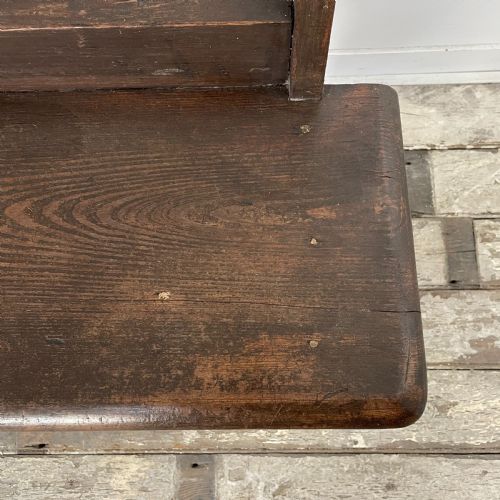 EARLY 20TH C PITCH PINE BENCH - ADDITIONAL PHOTO 8