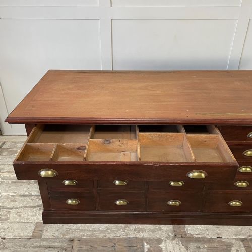 VICTORIAN MAHOGANY HABERDASHERY SHOP COUNTER - ADDITIONAL PHOTO 2