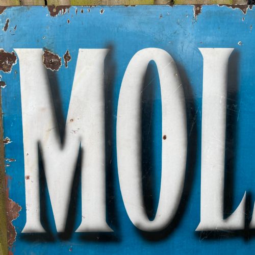 LARGE EARLY 20TH C ENAMEL ADVERTISING SIGN - ADDITIONAL PHOTO 1
