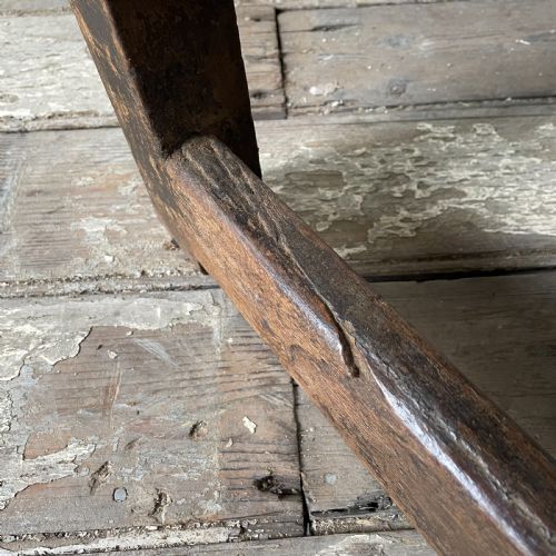 19TH C OAK HALL BENCH - ADDITIONAL PHOTO 13