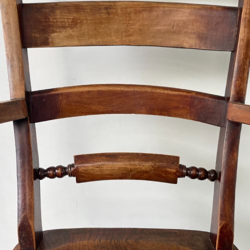 19TH C ELM FARMHOUSE ARMCHAIR - ADDITIONAL PHOTO 5