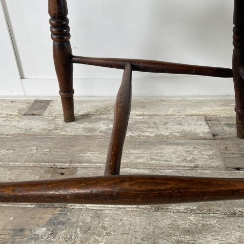 19TH C ELM FARMHOUSE ARMCHAIR - ADDITIONAL PHOTO 7
