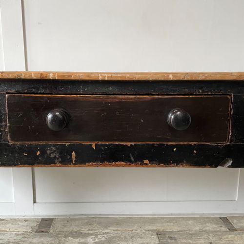 19TH C PINE KITCHEN PREP TABLE - ADDITIONAL PHOTO 5