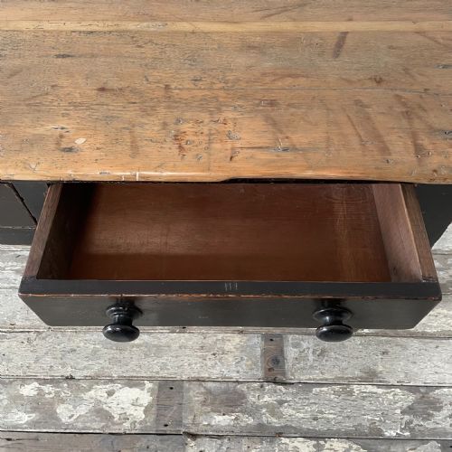 19TH C PINE KITCHEN PREP TABLE - ADDITIONAL PHOTO 7