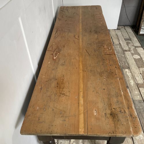 19TH C PINE KITCHEN PREP TABLE - ADDITIONAL PHOTO 8