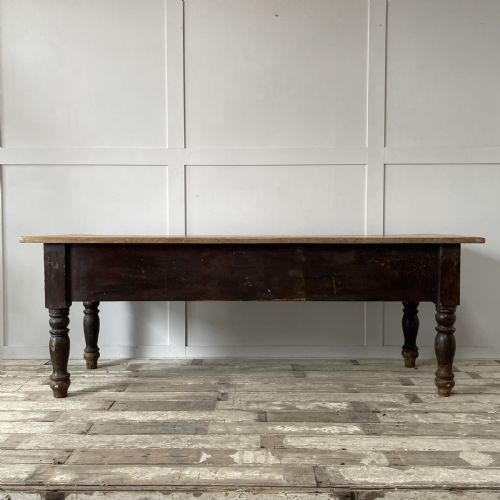 19TH C PINE KITCHEN PREP TABLE - ADDITIONAL PHOTO 9
