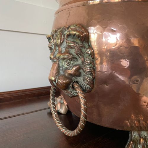 LARGE VICTORIAN COPPER COAL BIN - ADDITIONAL PHOTO 3