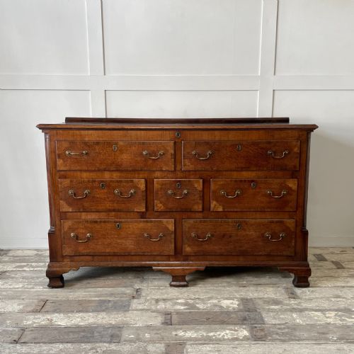 C1820 OAK MAHOGANY MULE CHEST OF DRAWERS - ADDITIONAL PHOTO 1