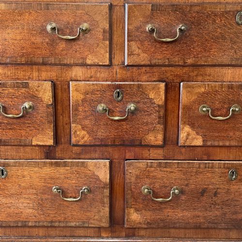 C1820 OAK MAHOGANY MULE CHEST OF DRAWERS - ADDITIONAL PHOTO 6
