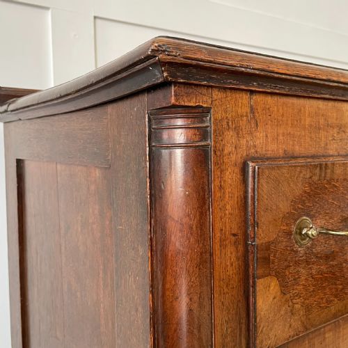 C1820 OAK MAHOGANY MULE CHEST OF DRAWERS - ADDITIONAL PHOTO 8