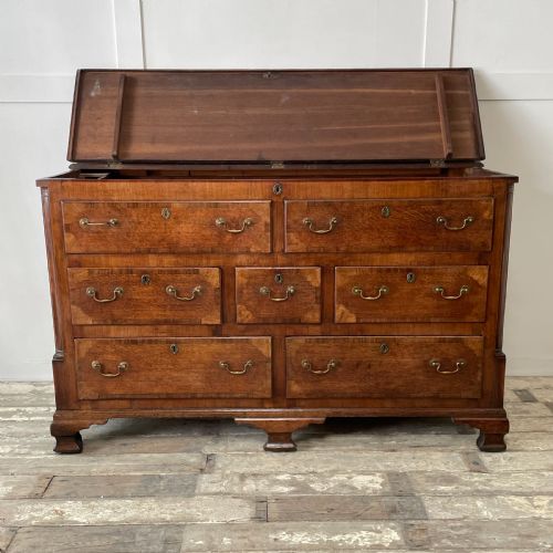 C1820 OAK MAHOGANY MULE CHEST OF DRAWERS - ADDITIONAL PHOTO 14