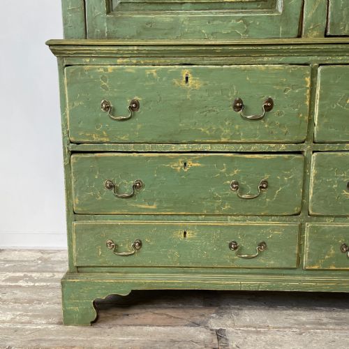 GEORGIAN PAINTED PINE HOUSEKEEPERS CUPBOARD - ADDITIONAL PHOTO 5