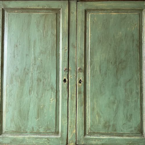 GEORGIAN PAINTED PINE HOUSEKEEPERS CUPBOARD - ADDITIONAL PHOTO 7