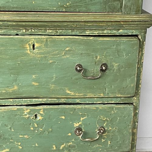 GEORGIAN PAINTED PINE HOUSEKEEPERS CUPBOARD - ADDITIONAL PHOTO 15