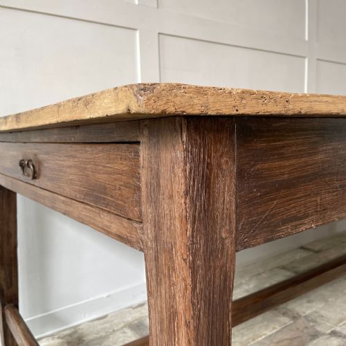 VICTORIAN PINE SCRUB TOP KITCHEN TABLE 8FT - ADDITIONAL PHOTO 3