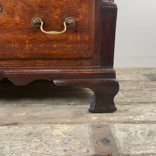 EARLY 19TH C OAK MAHOGANY MULE CHEST - ADDITIONAL PHOTO 6