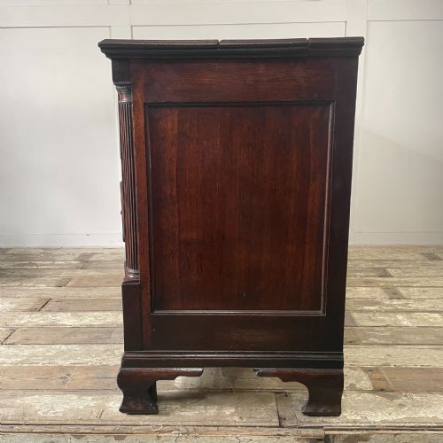 EARLY 19TH C OAK MAHOGANY MULE CHEST - ADDITIONAL PHOTO 12