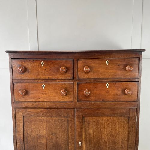 EARLY 19TH C WELSH OAK FOOD CUPBOARD - ADDITIONAL PHOTO 1