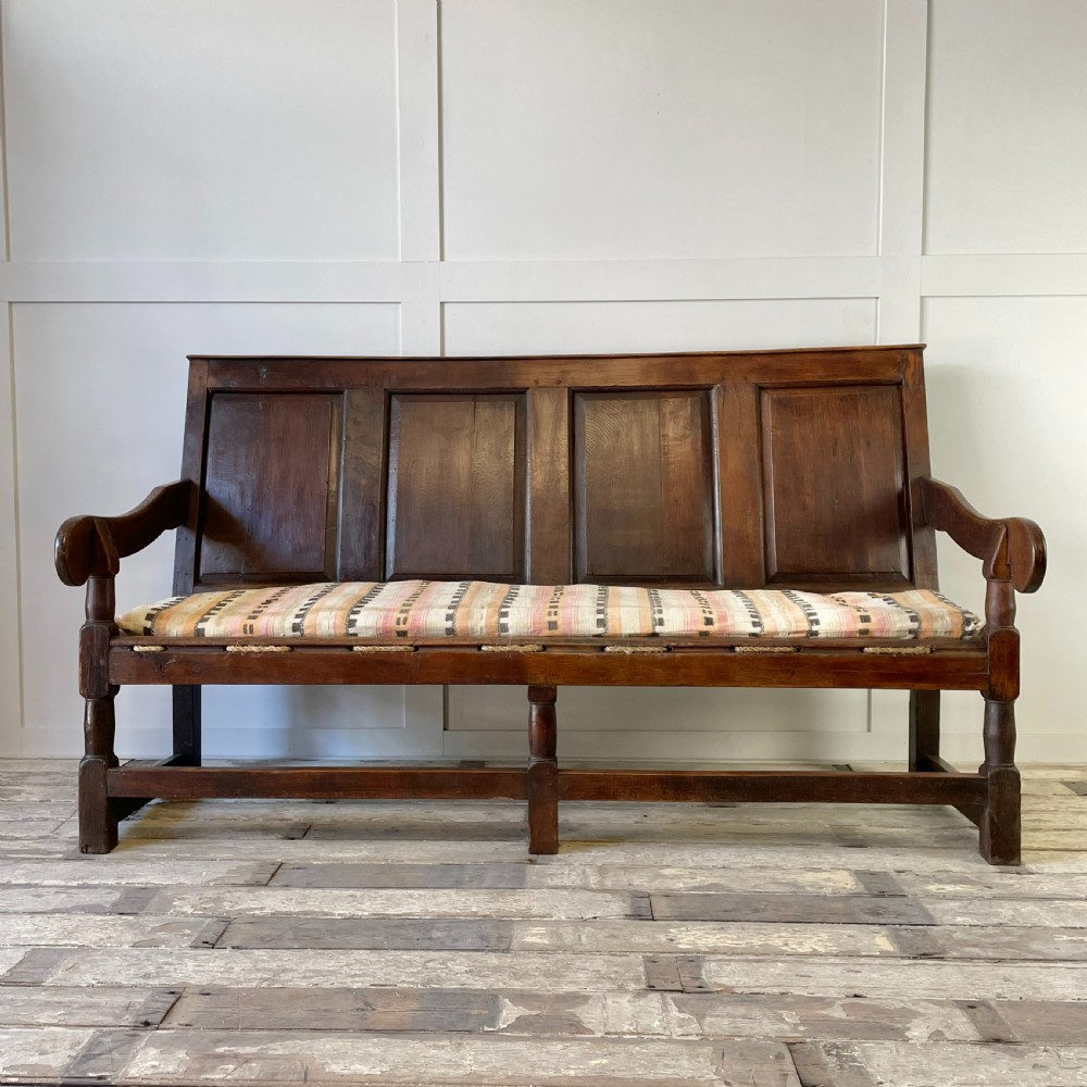 18th C. Oak Settle