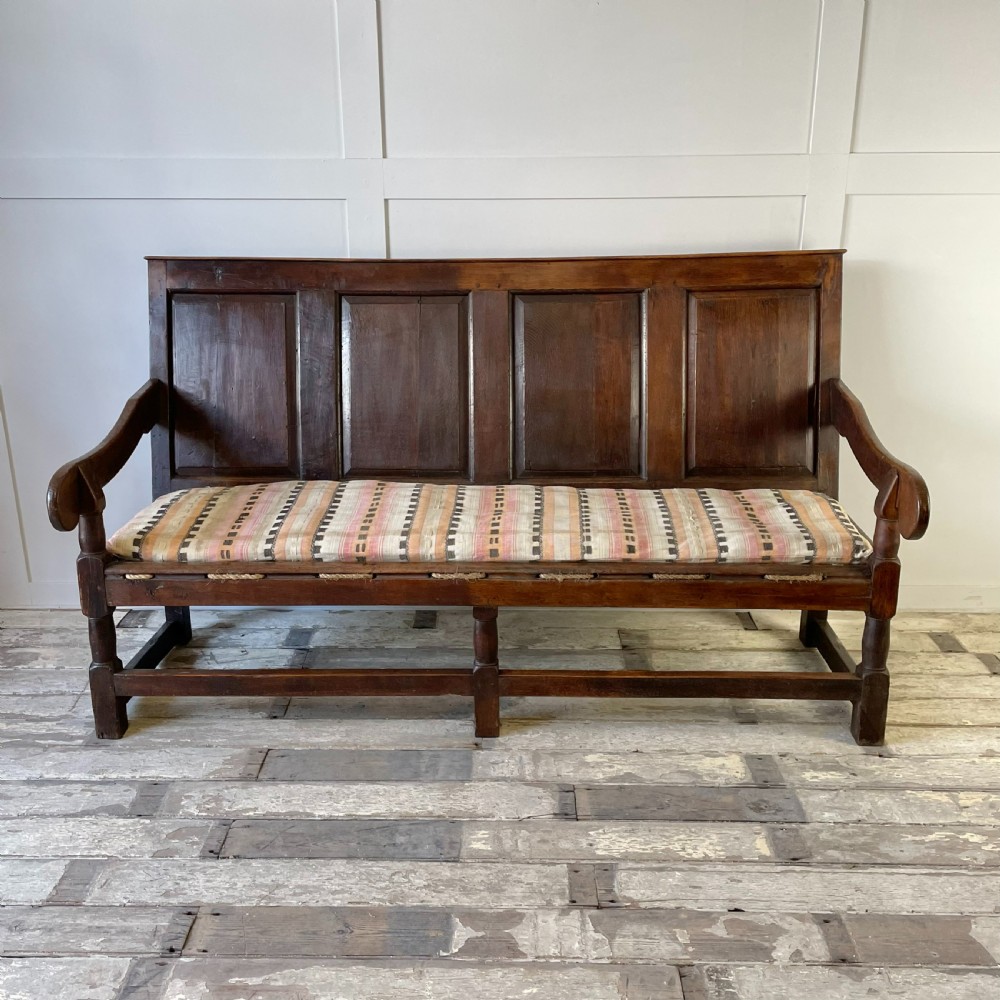 18th C. Oak Settle View II