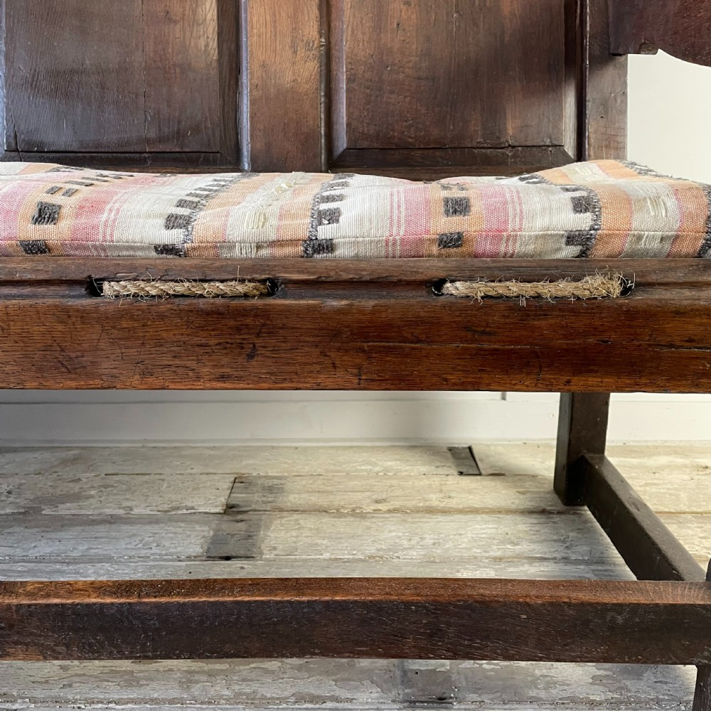 18th C. Oak Settle View III