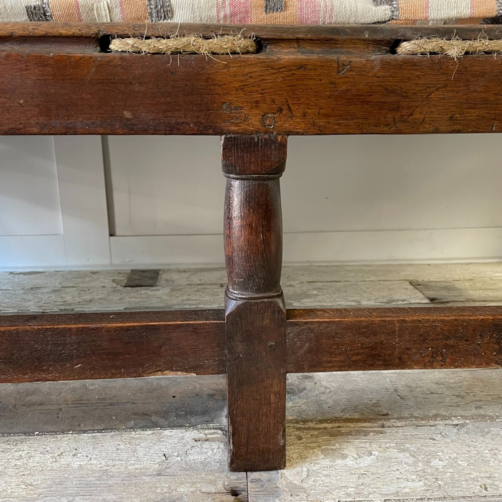 18th C. Oak Settle View V