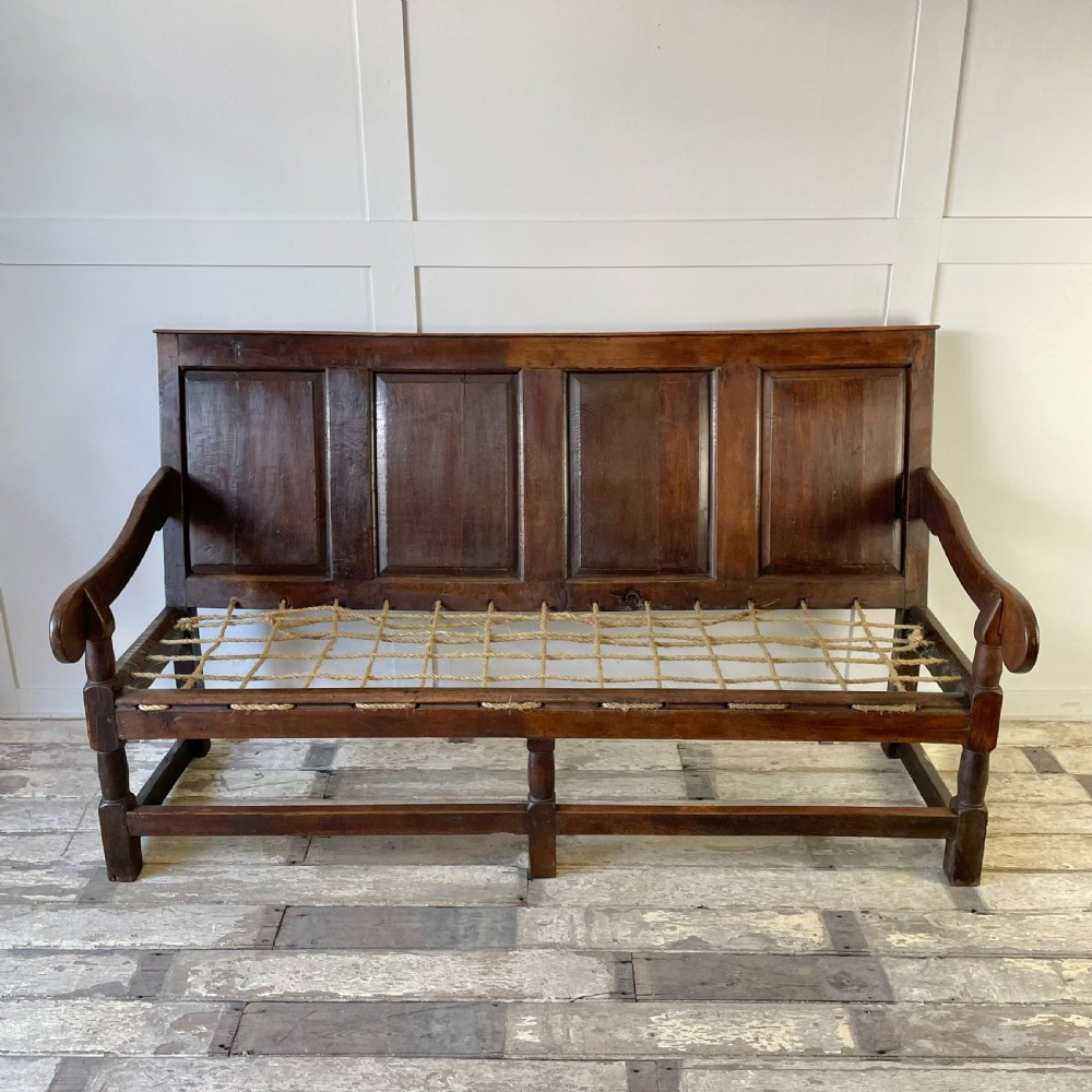 18th C. Oak Settle View XII