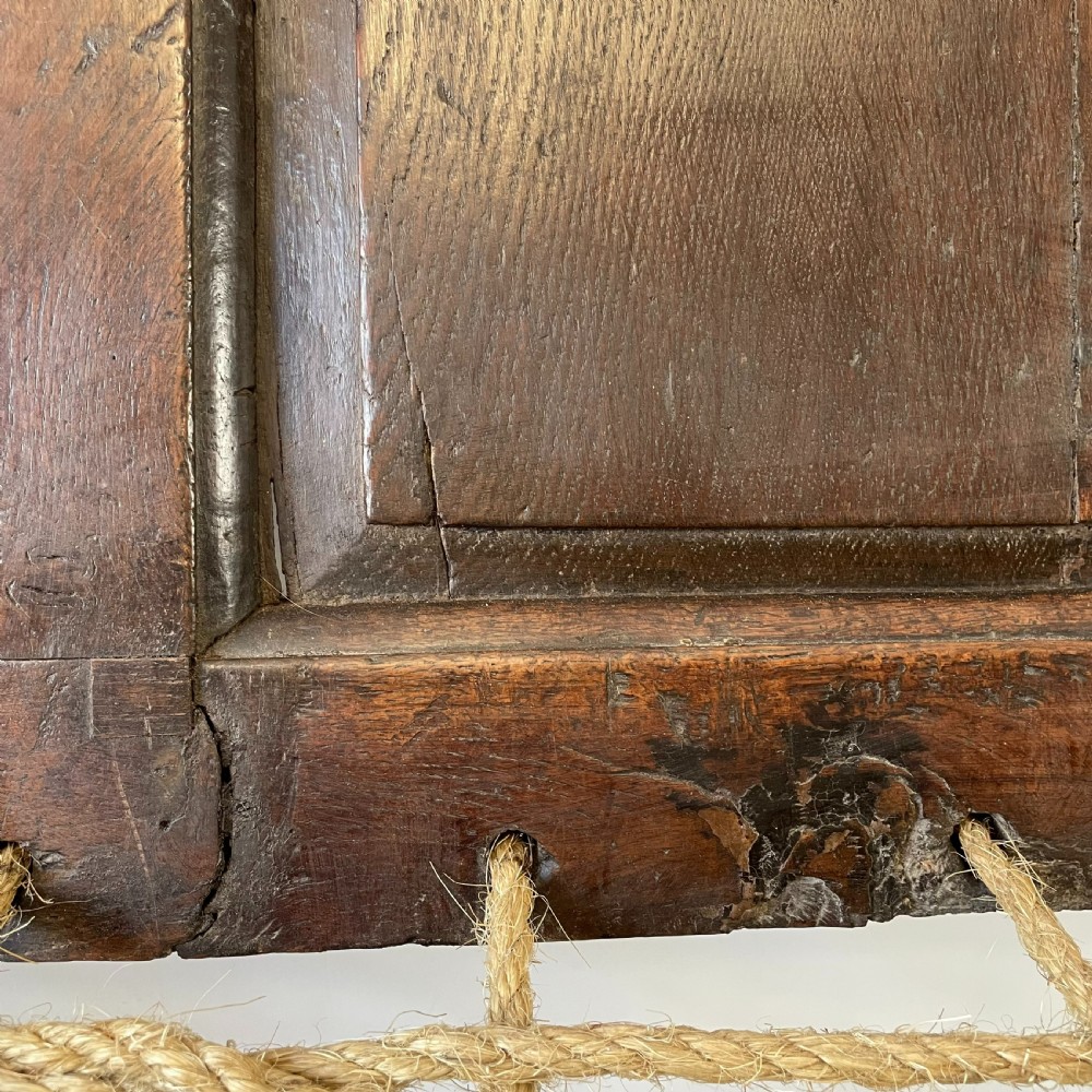 18th C. Oak Settle View XIII