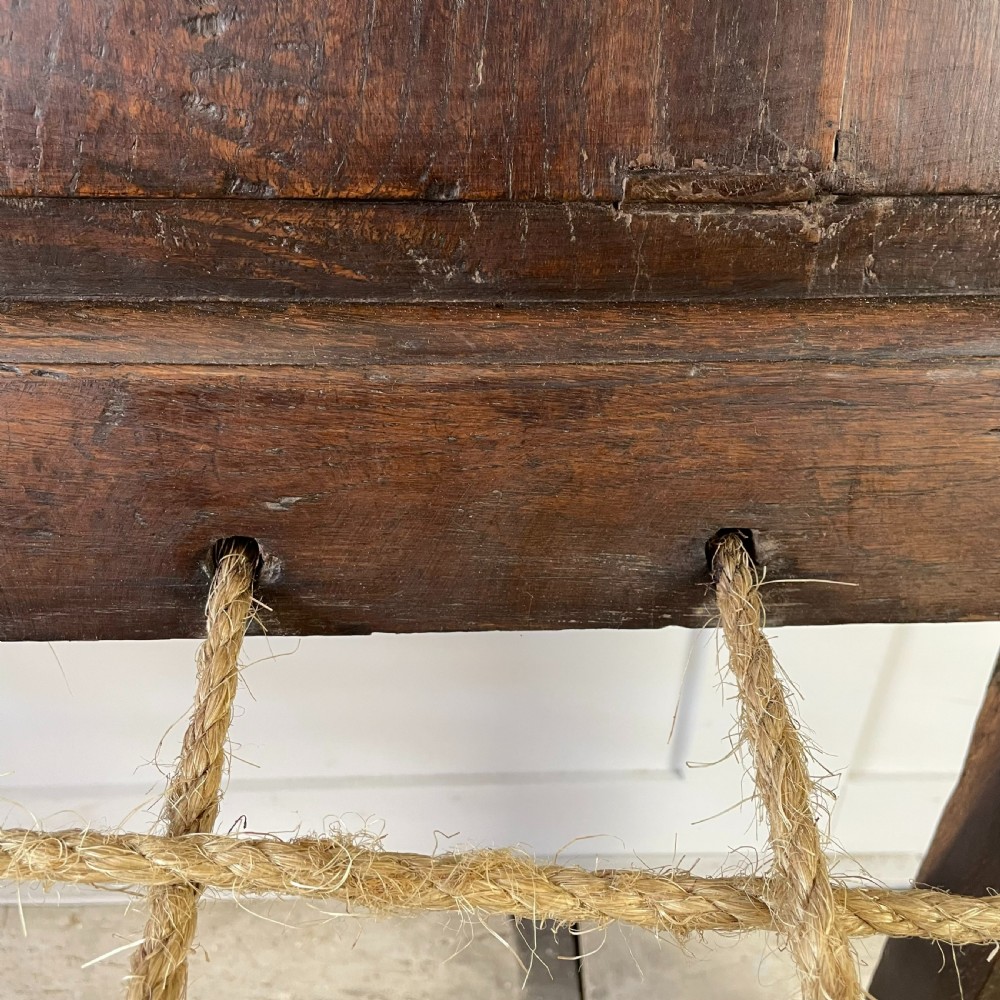 18th C. Oak Settle View XIV