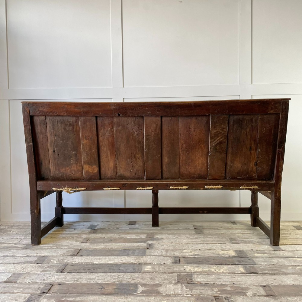 18th C. Oak Settle View XV