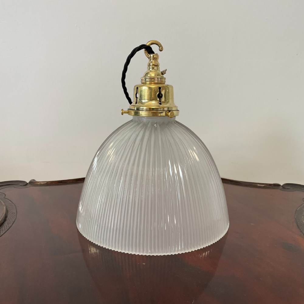 Original 1920's Holophane Pendant Light