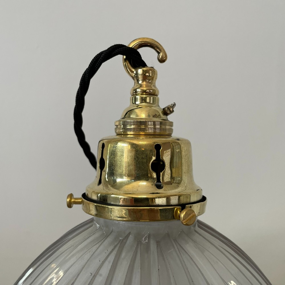 Original 1920's Holophane Pendant Light View III