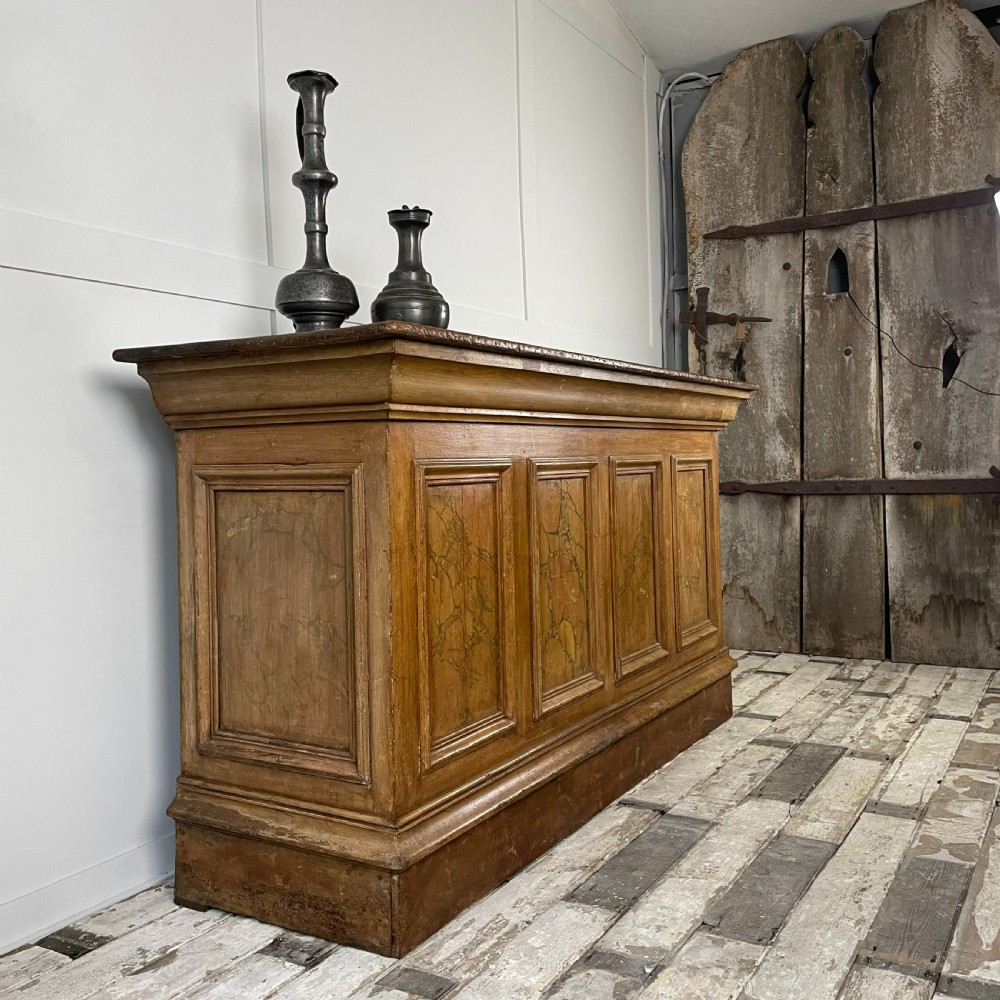 19th C. French Shop Counter View II