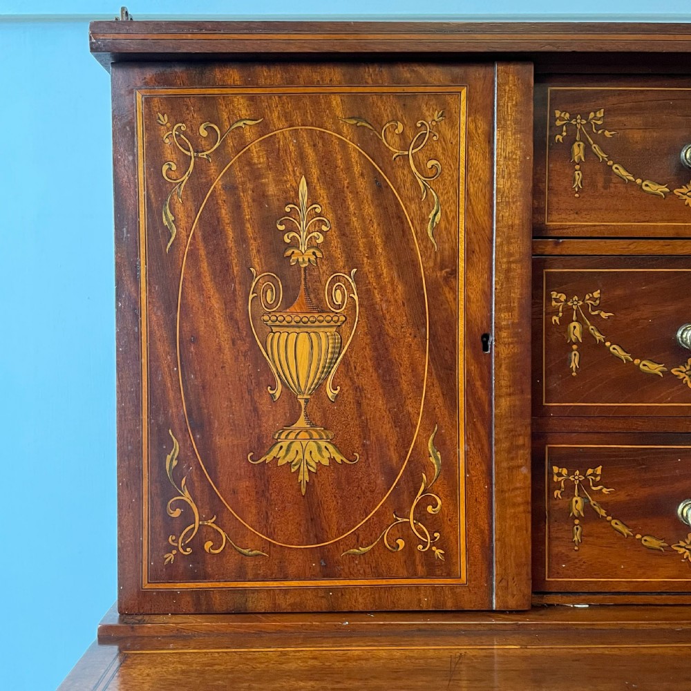 Edwardian Mahogany Inlaid Ladies Writing Desk View III