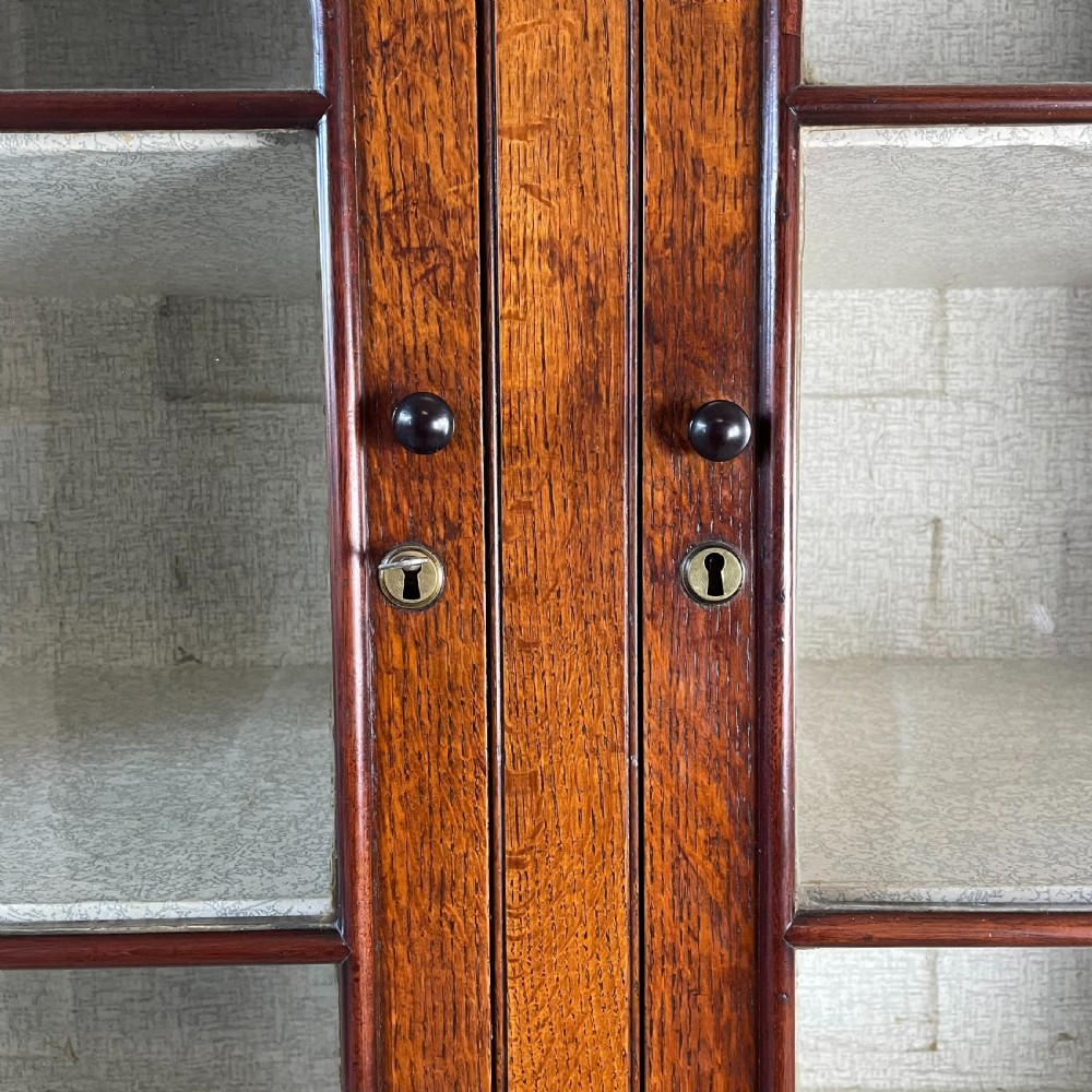 19th C. Welsh Oak Glazed Kitchen Cupboard View III