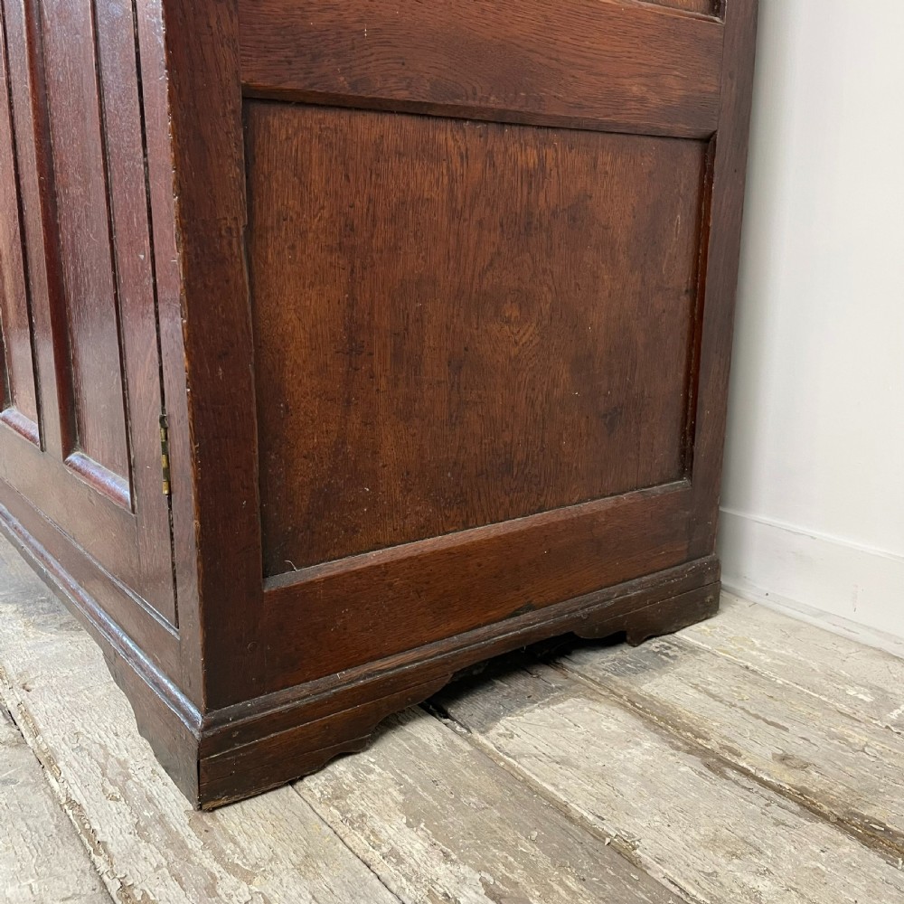 19th C. Welsh Oak Glazed Kitchen Cupboard View VI