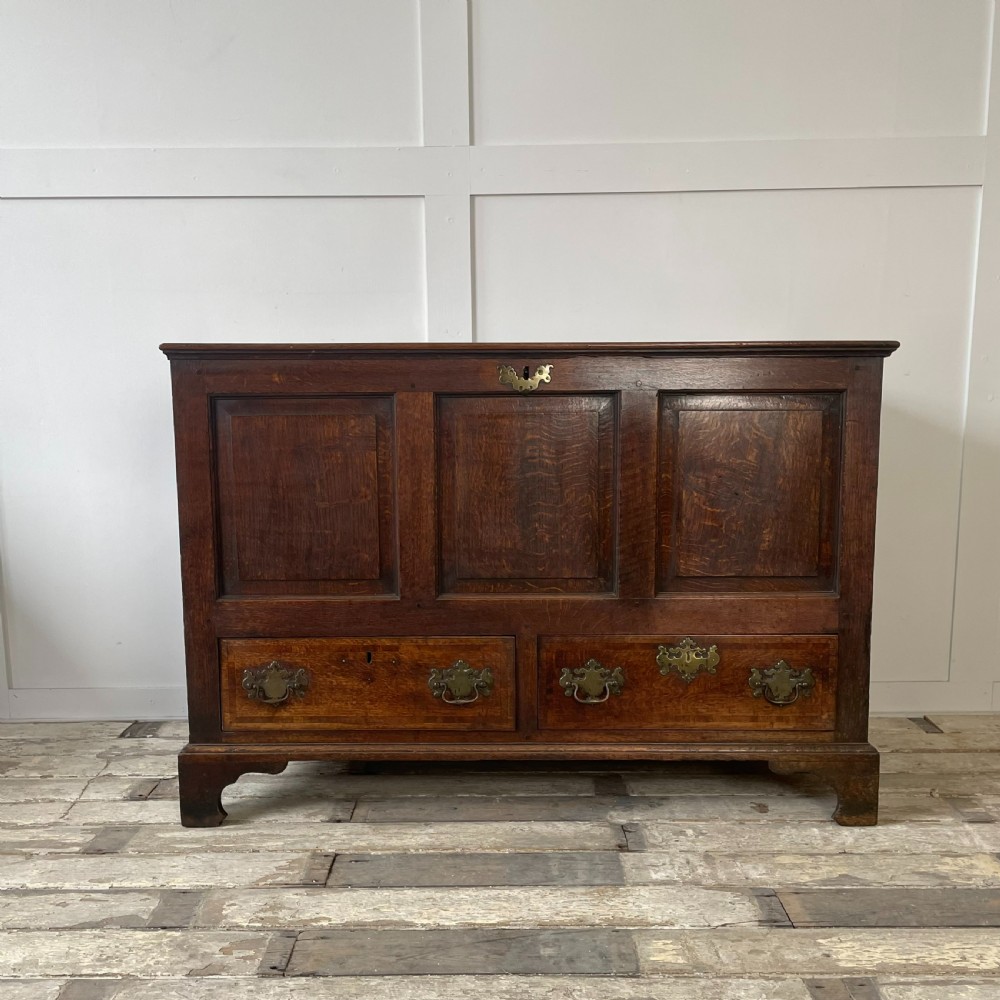 18th C. Oak Mule Chest