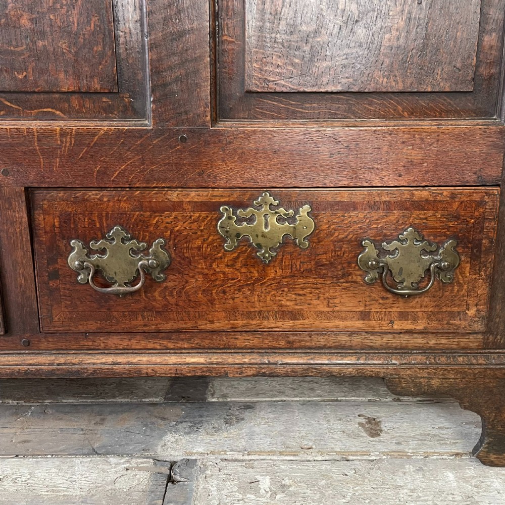 18th C. Oak Mule Chest View VIII
